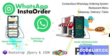 دانلود سیستم سفارش غذا WhatsApp InstaOrder