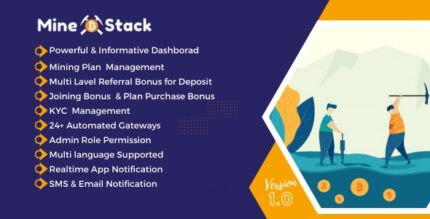 دانلود اسکریپت MineStack - یک پلتفرم استخراج ابری