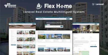 دانلود Flex Home اسکریپت املاک PHP لاراول