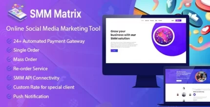 دانلود اسکریپت PHP مارکتینگ شبکه اجتماعی SMM Matrix