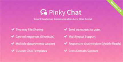 دانلود اسکریپت Pinky Chat چت زنده PHP