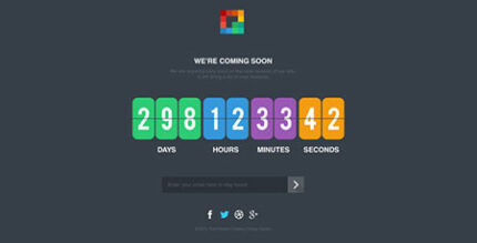 قالب صفحه در دست ساخت Pixp Countdown به صورت HTML